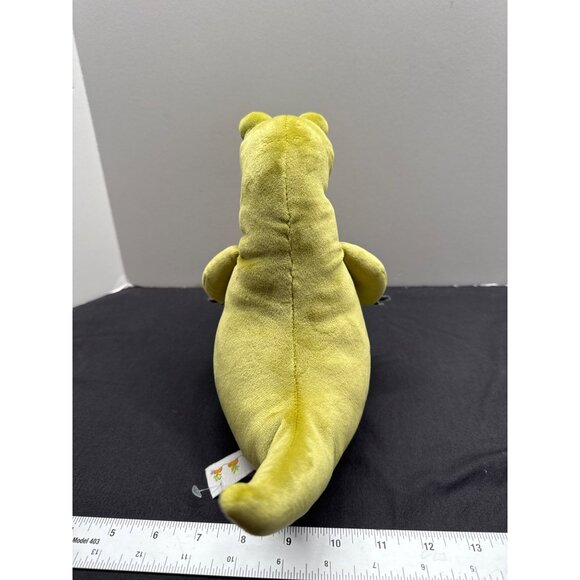 Bunnies By The Bay Later Green Gator Red Cream Stripes Knotted Legs Plush - Picture 4 of 8